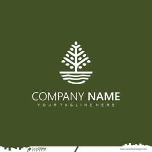 tree logo design template cdr download