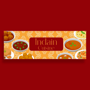 Indian Cuisine Food Banner Free Cdr Downlaod For Free