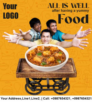 Creative Bollywood Cafe Food Banner Free Cdr Download For Free