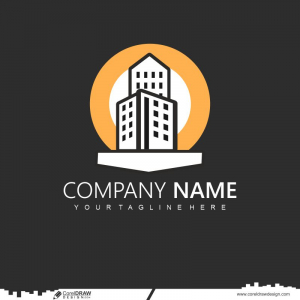 real estate logo design template cdr download