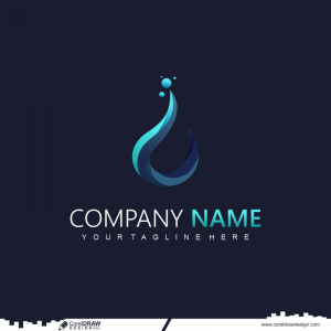 Water logo design template cdr download