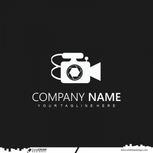 camera logo design template cdr download