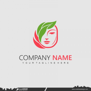 skin care logo design template cdr download