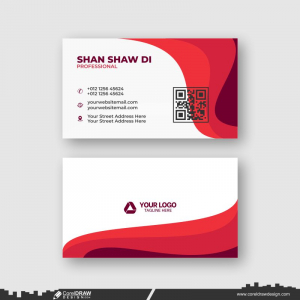 colorfull corporate business card design cdr