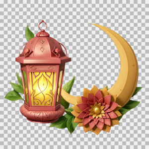 Lamp and Moon PNG image download for free