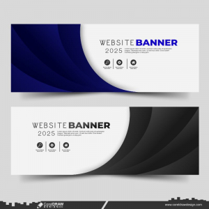Website Banner Design template download corel draw design