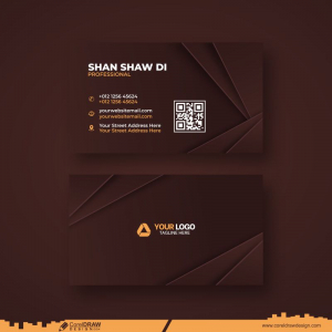 Abstract modern business card Premium Vector