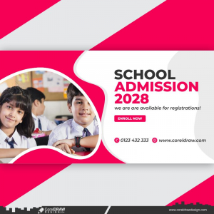 school admission 2024 banner design free download
