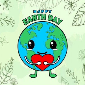 Happy Earth Hold Heart Vector Art, Happy Earth Day