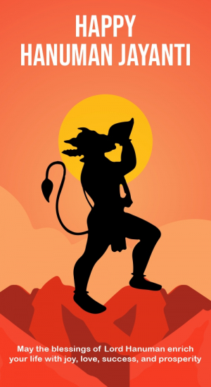Hanuman Jayanti Vector illustration 2024 With Free Cdr FIle DOwnload For Free