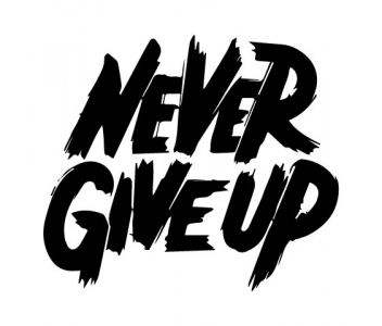 Never GiveUp vector and design creativity for adobe illustraion for free