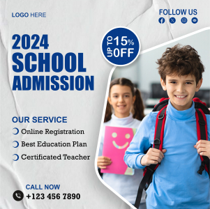 School Admission Poster And Banner Vector Design Download For Free