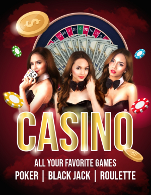 Red Casino Premium Flyer Deisgn Download For Free With Cdr File