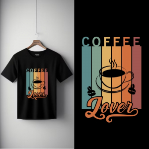 New tshirt design for coffe lover cloth design vector