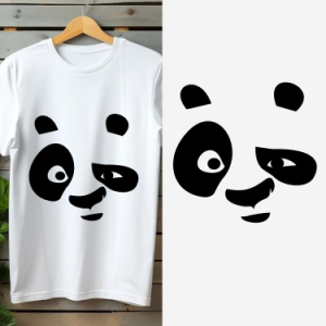 Kung fu panda tshirt design, panda cloth vector design
