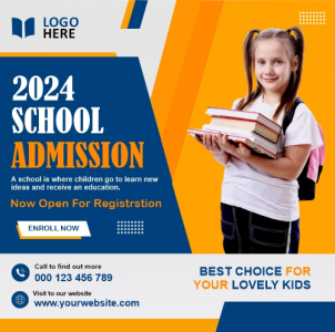 School Admission Poster And Banner Vector Design Download For Freee