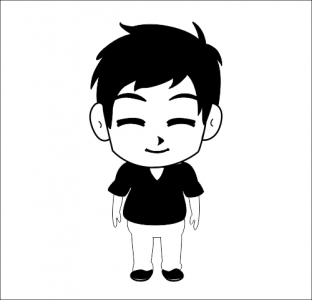 Cute little boy cartoon character vector design