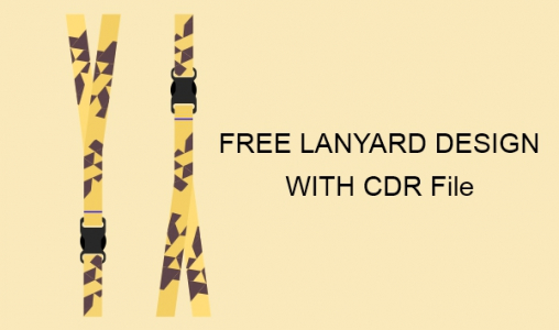 Free LYANYARD Design For School and Office WIth Free CDR File Download For Free