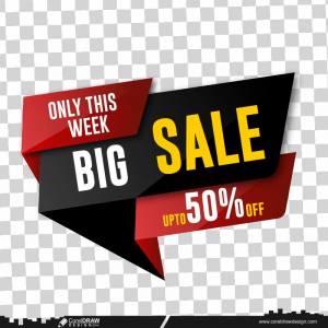 big sale 2024 banner vector cdr download