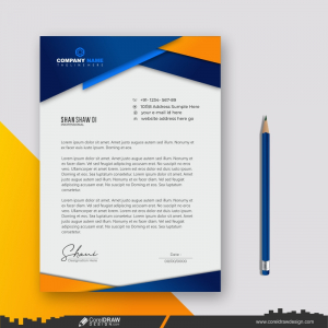 business letterhead design CDR vector