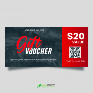 Abstract  gift voucher vector free