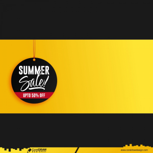summer sale banner 2024 vector cdr download