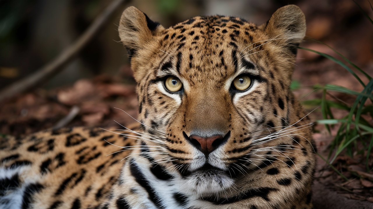 High quality closeup of leopard stock image
