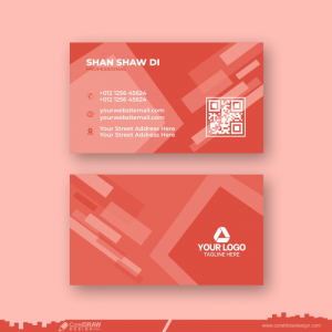 corporate abstract business card design