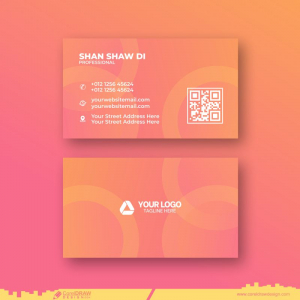 corporate abstract business card design cdr