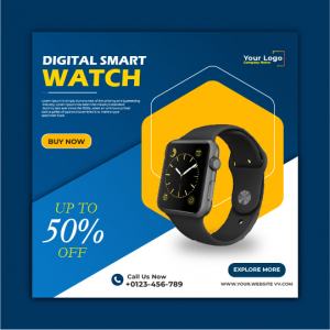Smart Watch Special Offer Creactivity & Design in Adobe ilustration  For Free In Corel Draw
