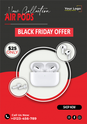 AirPods Special Offer Creactivity & Design in Adobe ilustration  For Free In Corel Draw Design