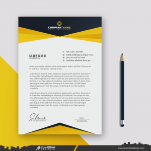 letterhead company presentation business template design