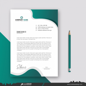 letterhead company presentation business template design cdr