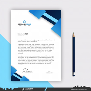 cdr letterhead company presentation business template