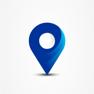 Abstract location icon logo vector free