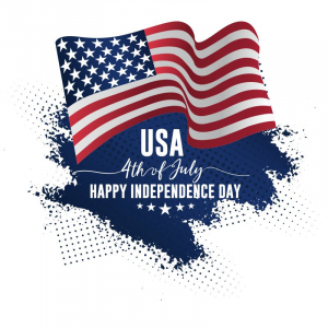 USA 4th july happy independence day vector