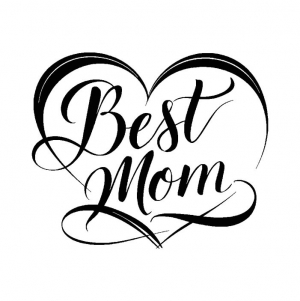 Beautiful best mom mother's day vector