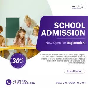 School Admission Open 2024 Back To School Design and Creativity For free in Corel Draw Design