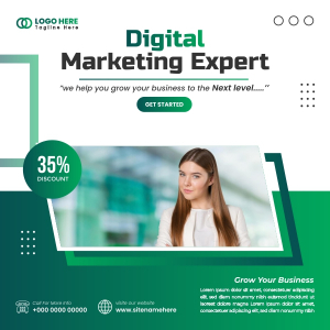 Digital Marketing Agency poster design CDR file download now for free