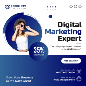 Digital Marketing Agency poster design CDR file download now free