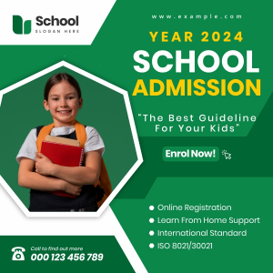 2025 School Admission poster design CDR file download