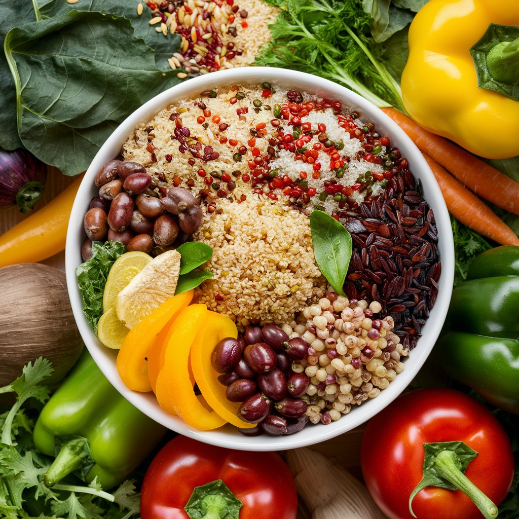 A vibrant and healthy vegetables in the bowl hd image