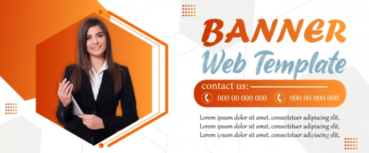 Banner Web template design  download for free