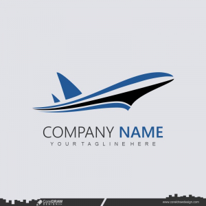 Profession Flying Airplane logo icon design cdr vector
