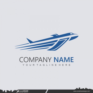 Airplane Flying logo icon design cdr vector