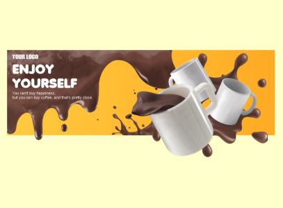 Creative Coffe Shop Banner And Website Banner Vector Design With Free Cdr File Download For Free