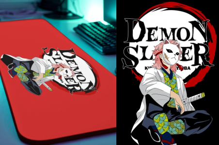 Anime Demon Slayer Gaming Mosue Pad Design Vector Download For Free