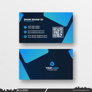 abstract business card dowanload design vector