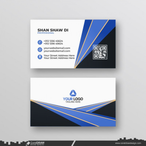 abstract corporate business card dowanload design 