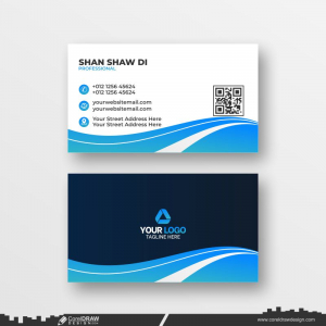 abstract business card dowanload design vector